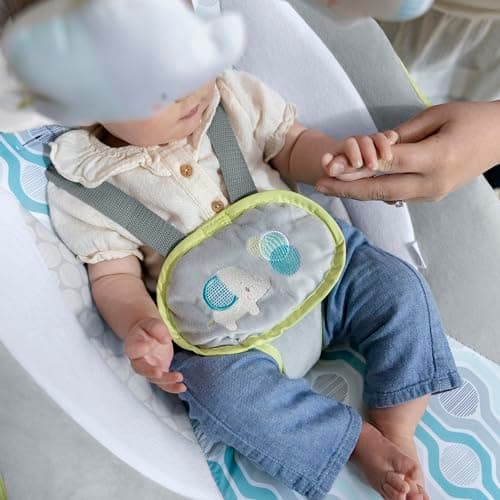 Ingenuity SimpleComfort Lightweight Compact 6-Speed Multi-Direction Baby Swing, Vibrations & Nature Sounds, 0-9 Months 6-20 lbs (Everston) 4