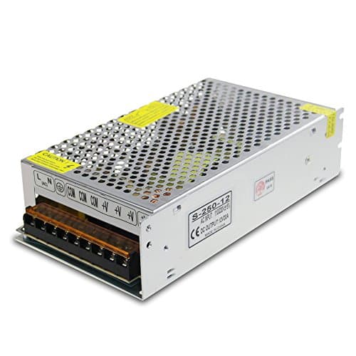 ALITOVE DC 12V 20A 240W Power Supply Transformer Switch AC 110V / 220V to DC 12V 20amp Switching Adapter Converter LED Driver for LED Strip Light CCTV Camera Security System