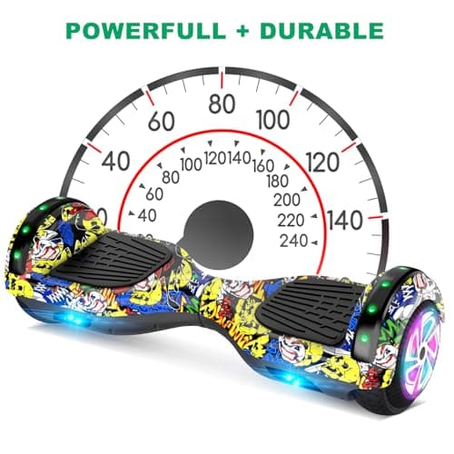 CBD Scooter with Corlorful LED Lights,6.5" Wheels, Dual 300W Motor Scooter for Kids Girls Boys Adults, All Ages 2