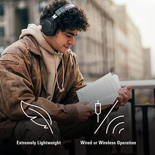 Audio-Technica ATH-M20xBT Wireless Over-Ear Headphones, Black 4