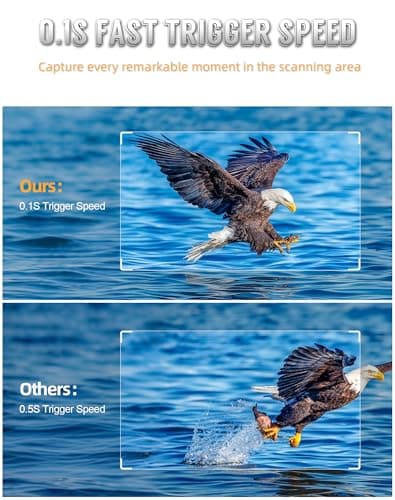 Cokque Trail Camera - Solar 8K 60MP WiFi Game Camera with 0.1S Motion Activated, 65FT Detection Distance, No Glow HD Night Vision, IP66 Waterproof, 32GB Card Included for Wildlife Monitoring. 4