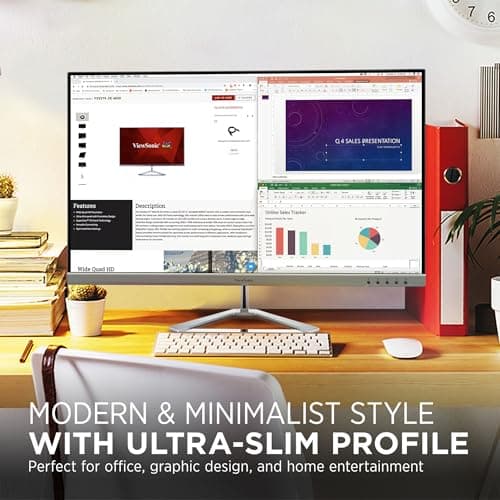 ViewSonic VX3276-4K-MHD 32 Inch 4K UHD Monitor with Ultra-Thin Bezels, HDR10 HDMI and DisplayPort for Home and Office 2