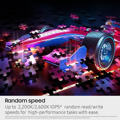 Samsung SSD 9100 PRO 2TB, PCIe 5.0x4 M.2 2280, Seq. Read Speeds Up to 14,700MB/s, Best for AI Computing, Gaming, and Heavy Duty Workstations (MZ VAP2T0B/AM) 5