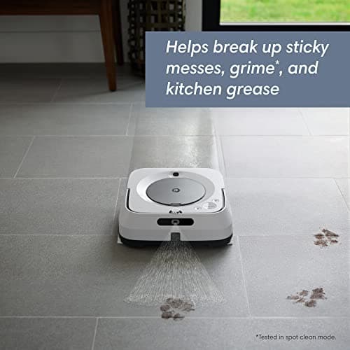 iRobot Braava Jet M6 (6110) Ultimate Robot Mop- Wi-Fi Connected, Precision Jet Spray, Smart Mapping, Works with Alexa, Ideal for Multiple Rooms, Recharges and Resumes, White 3