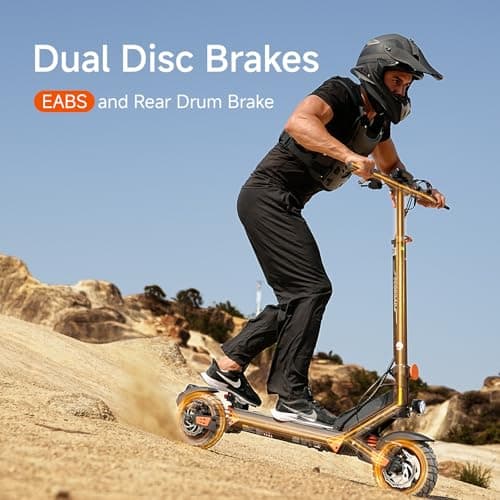 ECOROAD ET8 Electric Scooter, Powerful 1000W Motor & 32 MPH Max Speed, Electric Scooter Adults with 10" Off-Road Tires, 50 Miles Long Range, 4-Speed Modes & Cruise Control, Color Display(48V 20Ah) 4