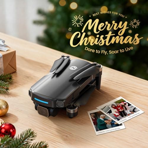 Holy Stone GPS Drone with 4K UHD Camera for Adults Beginner; HS360S 249g Foldable FPV RC Quadcopter with 10000 Feet Control Range, Brushless Motor, Follow Me, Smart Return Home, 5G Transmission 2