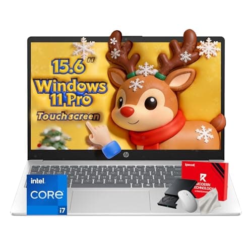 HP 15.6-inch Touchscreen Business Laptop - Intel 10-Core i7 1355U, FHD IPS Anti-Glare Display, Intel Iris Xe, Wi-Fi 6, BT 5.3, Windows 11 Pro, AI Copilot Key, Redragon Bundle (32GB RAM|1TB SSD)