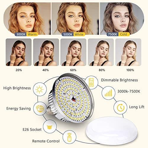 Torjim Softbox Photography Lighting Kit, 16'' x 16'' Professional Softbox Lighting Kit with 85W 3000-7500K LED Bulbs, Studio Lights for Photography/Video Recording/Live Streaming/Portraits Shooting 2