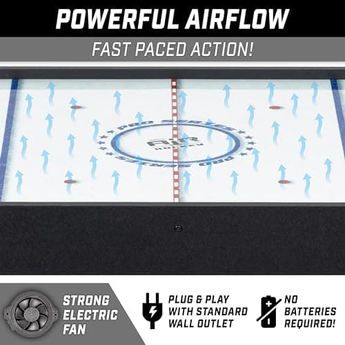GoSports 40 Inch Table Top Air Hockey Game for Kids - Black 4