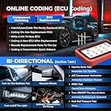 LAUNCH X431 PROS V 5.0, Bidirectional Scan Tool PROS V+ 5.0 Elite with 2025 Newly Released DBSCar VII Connector,38+ Reset for All Cars,ECU Online Coding,CANFD,FCA AutoAuth,VAG Guide,2 Yrs F-Ree Update 4