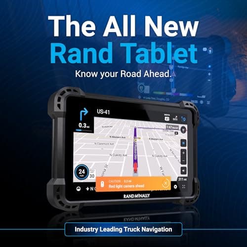 Rand McNally RANDTAB8 8-inch GPS Truck Navigator with Industry's Best Custom Trucking Routes, Rand Navigation 2.0 with 2025 Maps + Built-in Camera 2