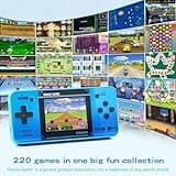 Handheld Game for Kids -Preloaded 220 Retro Video Games, Portable Gaming Player with Rechargeable Battery 3.0" LCD Screen, Mini Arcade Electronic Toy Gifts for Boys Girls (Blue) 2