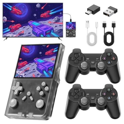 R40 Handheld Game Console – Retro Gaming Console with Built-in 128G TF Card, 20000+ Games | Portable Retro Game Console, Handheld Emulator for Mini/Pocket/Portable Gaming, Handheld Video Games