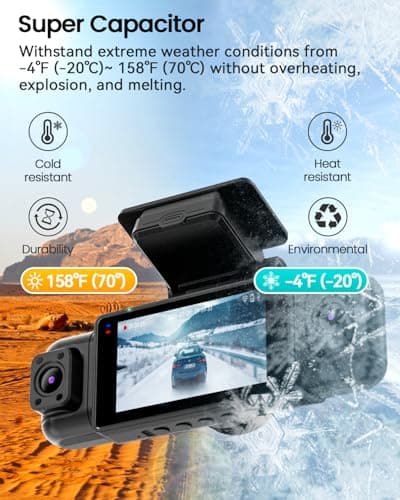 IIWEY N5 4 Channel Dash Cam 360° View, 1080P Front and Rear Inside, Left Right Dash Camera for Cars, 8 IR Lamps Night Vision, 5G WiFi & APP Control, G-Sensor, Parking Mode, with a Free 128GB SD Card 5