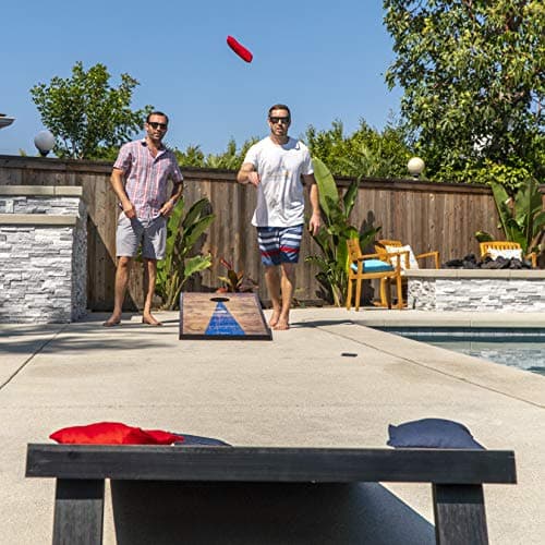 GoSports Classic Cornhole Set – Includes 8 Bean Bags, Travel Case and Game Rules (Choice of Style) 5