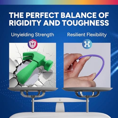 OVERTURE PLA Plus (PLA+) Filament 1.75mm, Stronger & More Durable, Professional Toughness 3D Printer Filament 1kg (2.2lbs), High Precision +/- 0.02mm, Tangle-Free (Black) 3