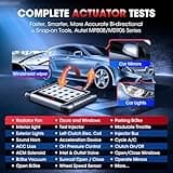 Autel Scanner MaxiCOM MK808S: 2025 Bidirectional Tool as MK808BT Pro MX808S M808Z, Work as MaxiCheck MX900 MK900BT, 28+ Service, Active Test, All System Diagnose, Injector C0ding, FCA Autoauth OS 11 3