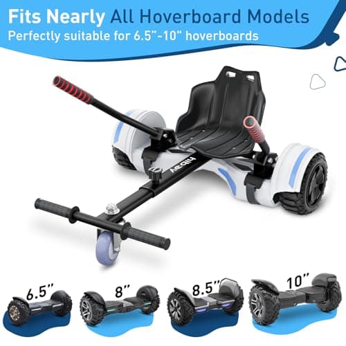 Hiboy HC-01 Hoverboard Kart Seat Attachment Accessory for 6.5" 8" 10" Two Wheel Self Balancing Scooter 3