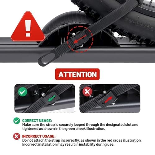 YOUNG ELECTRIC 200LBS EZ-FOLD Aluminum 2-Ebike Carrier with Ramp for Bikes and Electric Bike, Car SUV Truck Van RV and Trailer 5