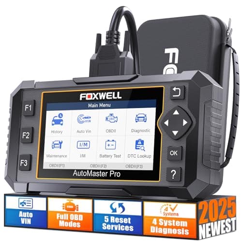 FOXWELL NT614 Elite OBD2 Scanner 4 System Code Reader Scan Engine ABS SRS Transmission, 5 Resets Oil/EPB/ABS Bleeding/SAS/Throttle Live Data, Auto VIN, WiFi Updates Car Diagnostic Tool for DIY & Pros