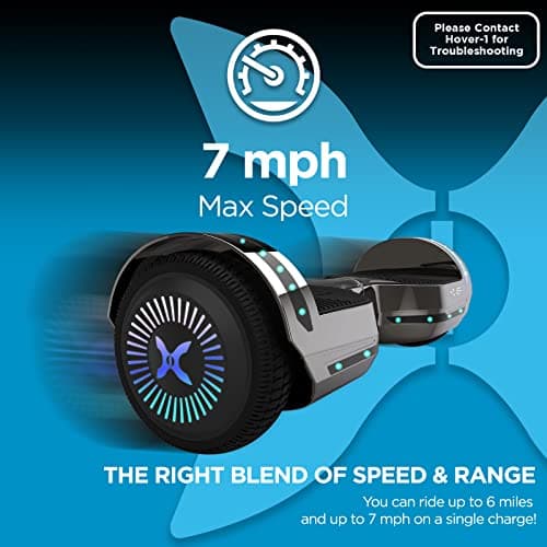 Hover-1 Chrome 2.0 Self Balancing Scooter – 6MPH Top Speed, 7 Mile Range, 4.5HR Full-Charge, Built-In Bluetooth Speaker, Rider Modes: Beginner to Expert 4