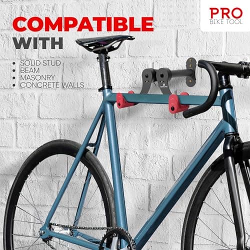 PRO BIKE TOOL Bike Wall Mount - Horizontal Indoor Bike Rack for 1 Bicycle - Bike Rack for Garage - Safe and Secure Bike Hook for Road, Mountain or Hybrid Bikes - Bike Hanger, Bicycle Storage 4