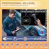 2025 FOXWELL Scanner NT809BT Bidirectional Scan Tool, All System OBD2 Scanner Diagnostic Tool, Car Code Reader with 30 Resets, Car Diagnostic Scanner for All cars, Wireless Automotive Diagnostic Tools 5