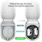 sarlar Hard Carrying Case Compatible with Meta Quest 3S/Quest 3/Oculus Quest 2/Vision Pro Official Original/Elite Strap VR Headset and Controller Accessories, Suitable for Travel and Home Storage 5