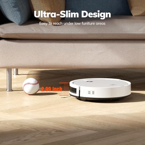 ILIFE V2 Robot Vacuum Cleaner, Tangle-Free Suction, 120 Mins Runtime, Slim, Self-Charging Robotic Vacuum Cleaner, Ideal for Pet Hair and Hard Floors 2