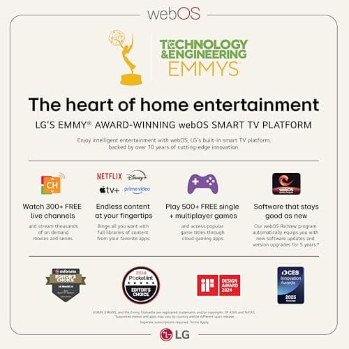 LG 43UA7700P 43 inch Class UA77 Series LED AI 4K Smart webOS TV (2025) 5