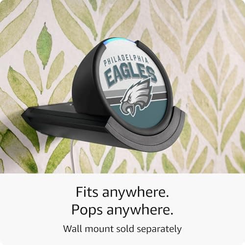 Amazon Echo Pop (newest model) | Officially Licensed NFL Limited-Edition | Philadelphia Eagles ('25-26 Season Design) 3