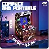 Mini Arcade Machine, 240 Built-in 8-Bit Games, 2.5” Full Colour Screen, 8-Way Joystick, Handheld Retro Games Console – Orb Gaming by ThumbsUp! 4
