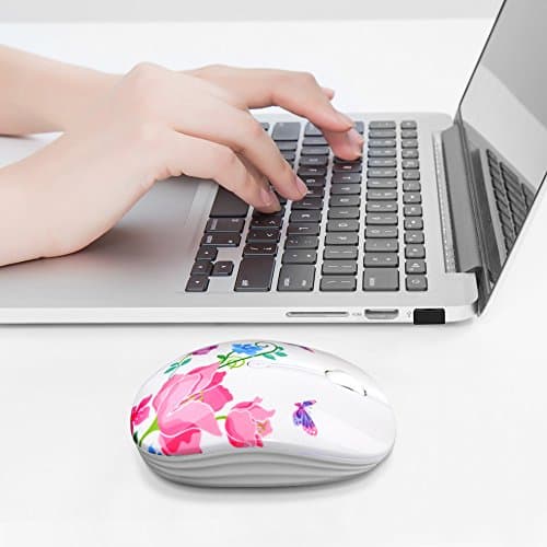 JUHOO Wireless Mouse with Nano Receiver for PC, Laptop, Notebook, Computer, MacBook, Less Noise, Portable Mobile Optical Mice 4