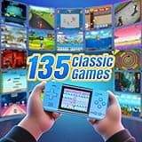 Voichic 32 Bit Handheld Game Console for Kids Adults, Preloaded 135 Retro Video Games, 3.0" Color Display Rechargeable Portable Gaming Player, Mini Electronic Travel Toy Gift for Boys Girls(Blue) 2