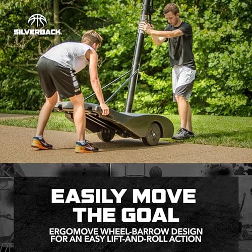 Silverback NXT Portable Adjustable 10-ft Outdoor Basketball Hoop, 50" and 54" Basketball Goal Backboard Available - Assembles in 90 Minutes 4