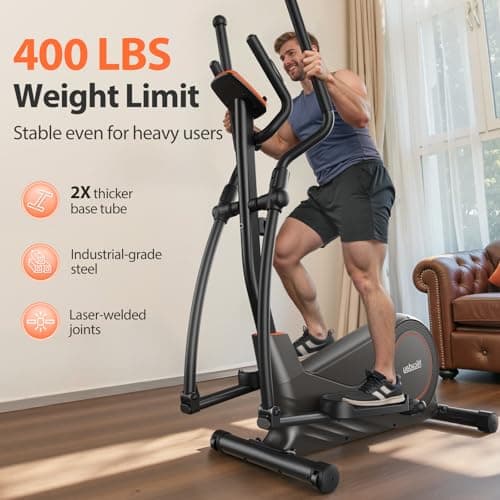 Niceday Elliptical Machine, Elliptical Trainer for Home with Hyper-Quiet Magnetic Driving System, 16 Resistance Levels, 15.5IN Stride, 400LBS Weight Capacity 3