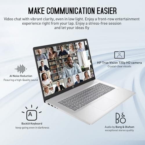 HP 17 Inch Laptop Touchscreen Computer, 17.3" HD+ Touch Screen Business Laptop PC, Intel Core i7, 64GB RAM 2TB SSD+512GB Docking Set, Windows 11 Pro Lifetime Office, Backlit 10-Key Fingerprint 5