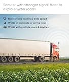 Cell Phone Booster for Truck RV Vehicle, Cell Phone Signal Booster Compatible with All U.S. Carriers AT&T, Verizon, T-Mobile & More, Boosts 5G/4G LTE/3G Signal for Band 4/12/13/17/5/2/25 3