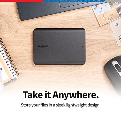 Toshiba Canvio Basics 2TB Portable External Hard Drive USB 3.0, Black - HDTB520XK3AA 4