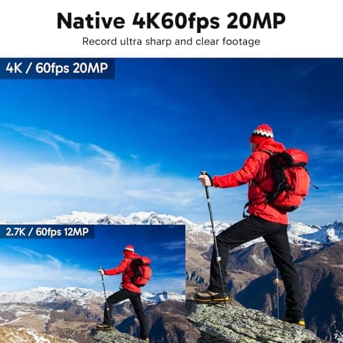 AKASO V50 Elite 4K60fps Touch Screen WiFi Action Camera Voice Control EIS 131 feet Waterproof Camera 8X Zoom Remote Control 2