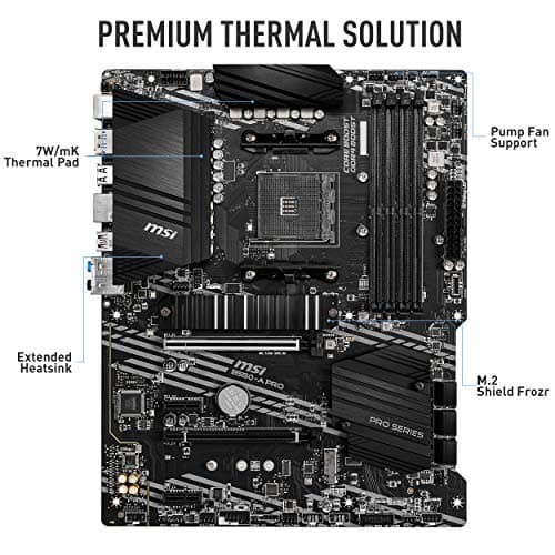 MSI AMD B550 Pro Socket AM4 ATX DDR4-SDRAM Motherboard 2