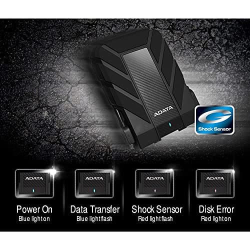 ADATA HD710 Pro 2TB USB 3.1 IP68 Waterproof/Shockproof/Dustproof Ruggedized External Hard Drive, Black (AHD710P-2TU31-CBK) 5