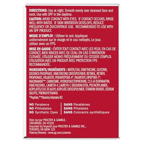 Olay Retinol Face Moisturizer, 24 MAX Anti-Aging Night Cream for Women, Fragrance-Free, Non Greasy - Anti-Wrinkle, Smooth Fine Lines, Tightening, Hydrating Skin Care - Peptides, Glycerin, 1.7 Oz 13