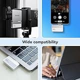 Lexar 2TB Professional Go Portable SSD w/Hub, Supports Apple 4K 60fps ProRes, Up to 1050MB/s, USB 3.2 Gen 2, Rugged, IP65, Ultracompact, Compatible w/iPhone 15/16, External SSD (LSL400S002T-RNSNU) 5