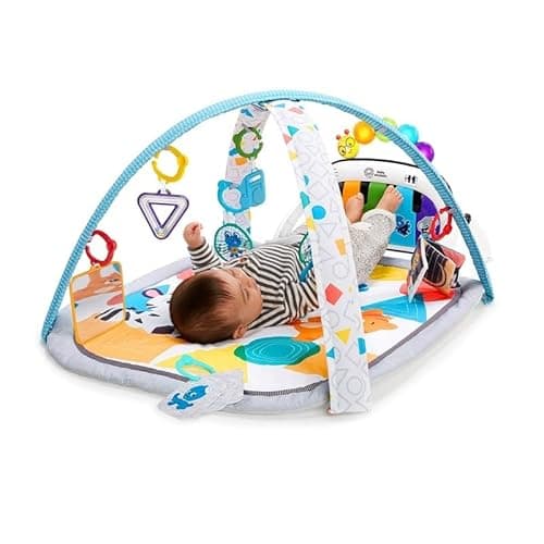 Baby Einstein 4-in-1 Kickin' Tunes Music and Language Play Gym and Piano Tummy Time Activity Mat 4