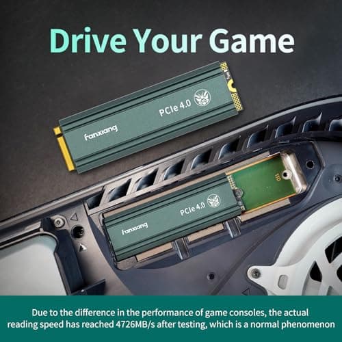 fanxiang S660 PCIe 4.0 500GB NVMe M.2 SSD for PS5 with Heatsink, Up to 5000MB/s, Suitable for PlayStation 5 Enthusiasts, Technology Enthusiasts, IT Professionals 5