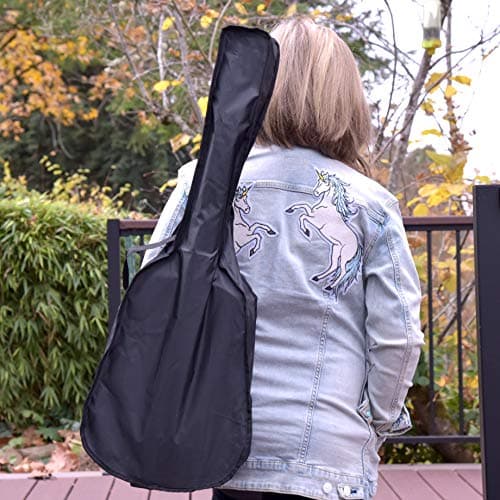 Acoustic Guitar For Kids By MasterPlay- 30” Beginner Guitar For Learners- Accoustic String Starter Kit: Guitar Bag, Tuner, Strap, Extra Strings, Picks, Wash Cloth, Capo (Blua) 4