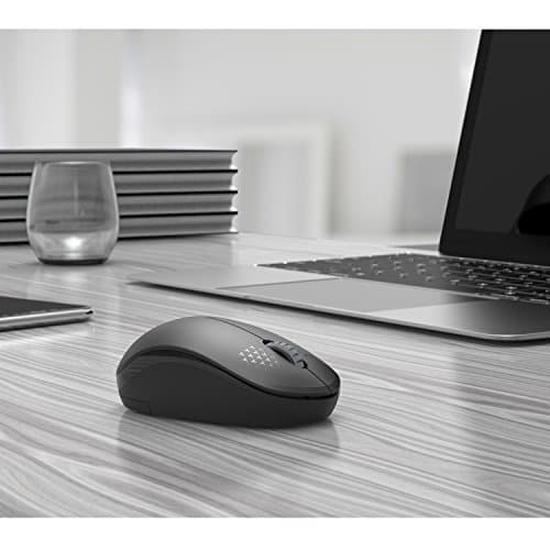 seenda Wireless Mouse - 2.4G Cordless Mice with USB Nano Receiver Computer Mouse with Noiseless Click for Laptop, PC, Tablet, Computer, and Mac - Black 4