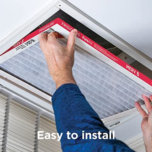 Frigidaire PureAir® 20x20x1 MERV 8 Allergen Electrostatic Pleated Air Conditioner HVAC AC Furnace Filters - 6 Pack (exact dimensions 19.81 X 19.81 X 0.81) 4