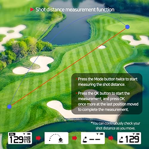 GOLFBUDDY Voice 2S+ Talking GPS Rangefinder, Clip on Hat Golf Navigation, Slope Mode on/Off, 18 Hours Battery Life, Shot Distance Measurement, Preloaded with 40,000 Courses Worldwide (Blue) 4